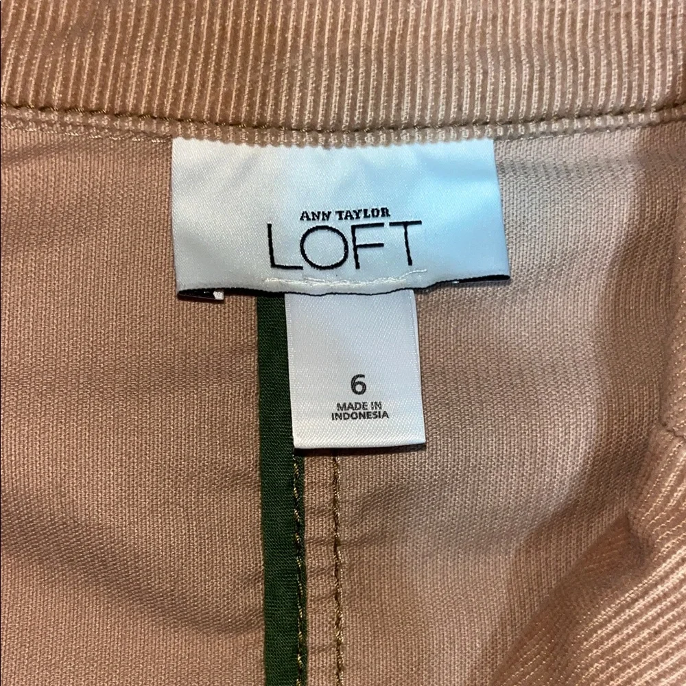 LOFT Tan Blazer with Button Detail - Picture 2 of 3